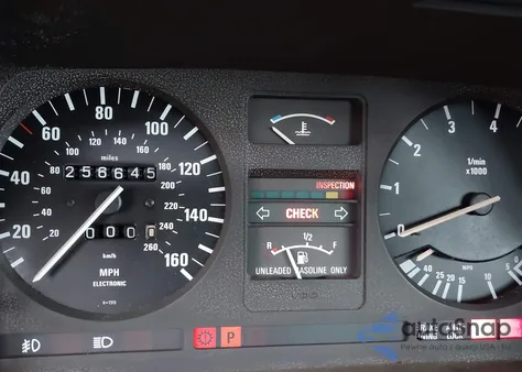 1987 BMW 635 Csi Automatic L6 z USA, uszkodzony, nr VIN WBAEC8409H3265268